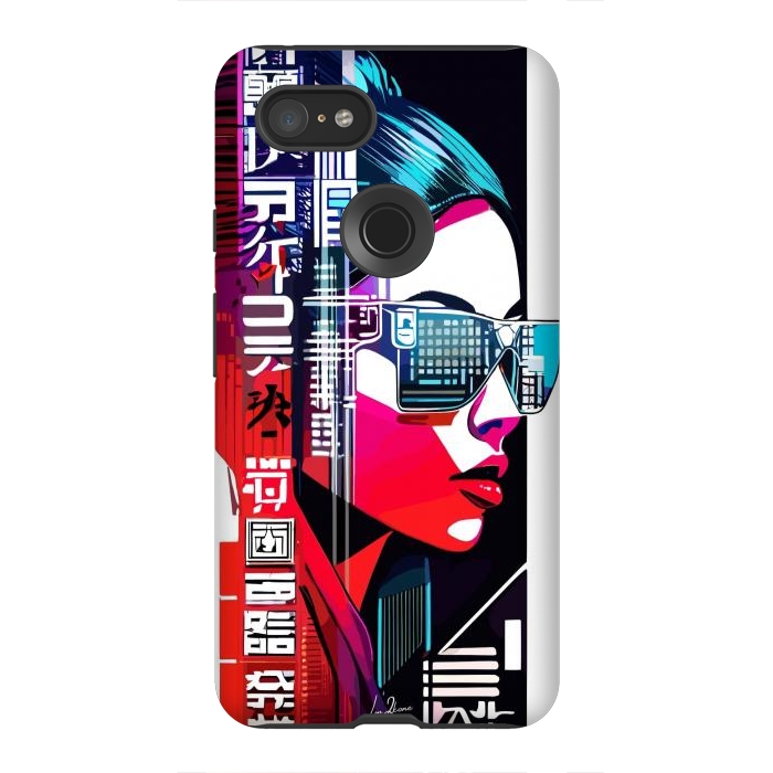 Pixel 3XL StrongFit Modern Japan Woman by LM2Kone