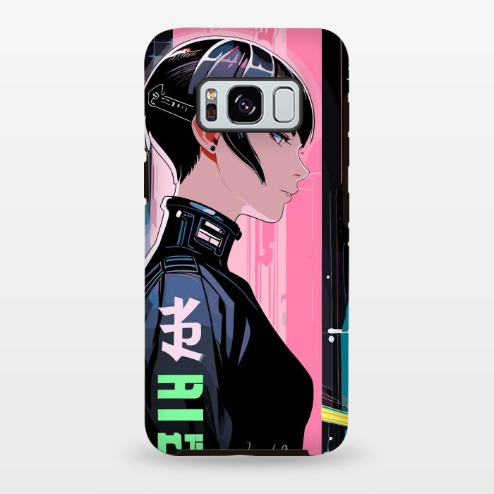 Galaxy S8 plus StrongFit Cyberpunk Pop Girl by LM2Kone