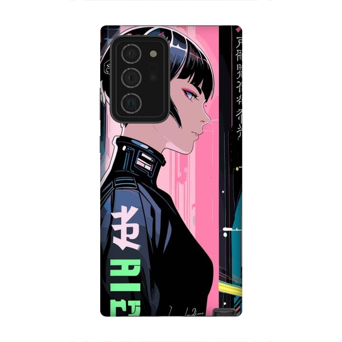 Galaxy Note 20 Ultra StrongFit Cyberpunk Pop Girl by LM2Kone