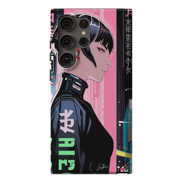 Galaxy S23 Ultra StrongFit Cyberpunk Pop Girl by LM2Kone