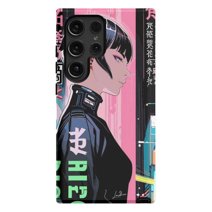 Galaxy S24 Ultra StrongFit Cyberpunk Pop Girl by LM2Kone