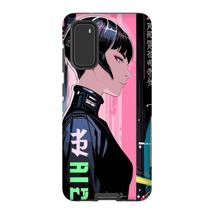 Galaxy S20 StrongFit Cyberpunk Pop Girl by LM2Kone