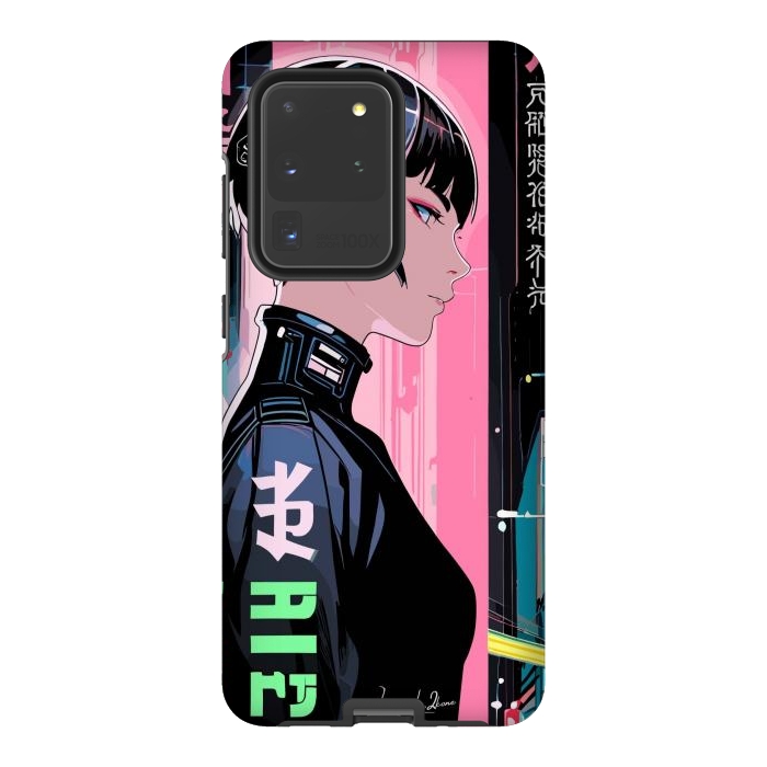 Galaxy S20 Ultra StrongFit Cyberpunk Pop Girl by LM2Kone