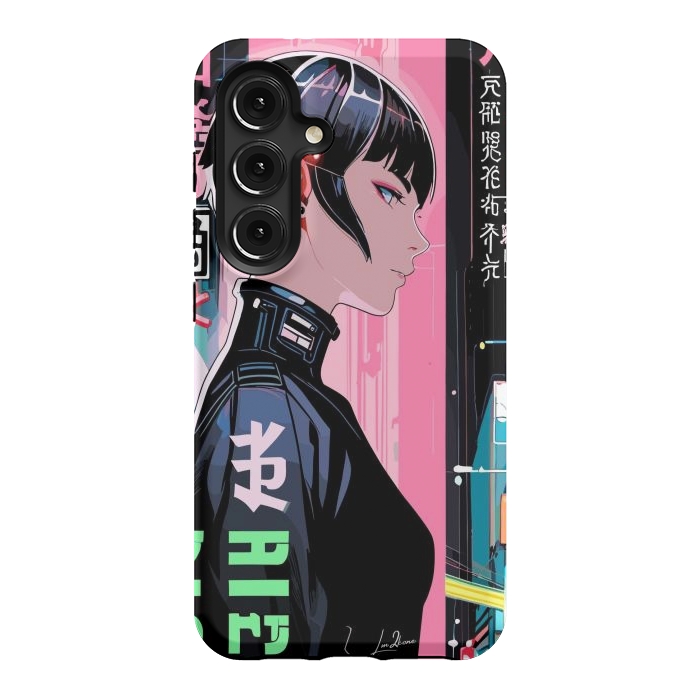 Galaxy S24 StrongFit Cyberpunk Pop Girl by LM2Kone