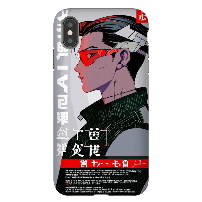 iPhone Xs Max StrongFit Japan Gaming Cyberpunk by LM2Kone