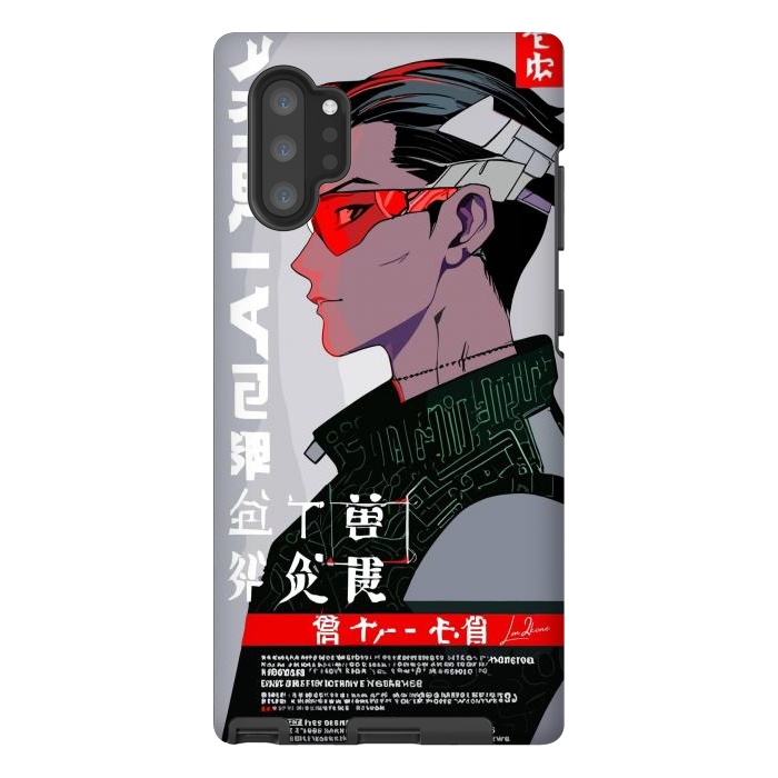 Galaxy Note 10 plus StrongFit Japan Gaming Cyberpunk by LM2Kone