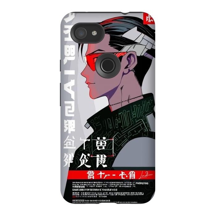 Pixel 3AXL StrongFit Japan Gaming Cyberpunk by LM2Kone