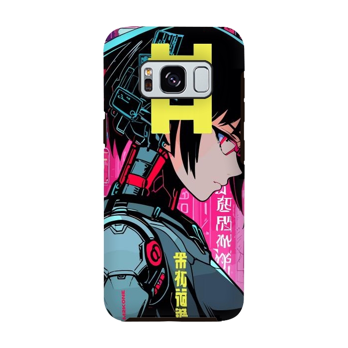 Galaxy S8 StrongFit Cyberpunk Cyborg Girl by LM2Kone