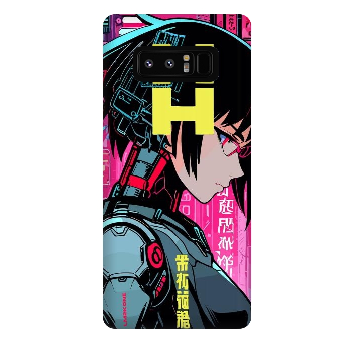 Galaxy Note 8 StrongFit Cyberpunk Cyborg Girl by LM2Kone