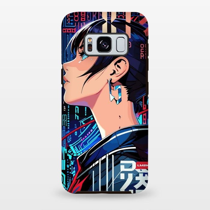 Galaxy S8 plus StrongFit Pop Art Cyberpunk Girl by LM2Kone