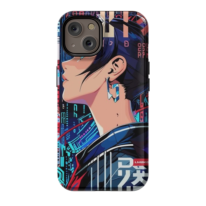 iPhone 14 StrongFit Pop Art Cyberpunk Girl by LM2Kone