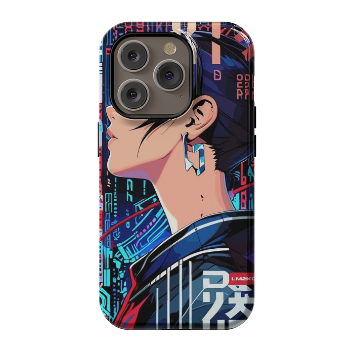 iPhone 14 Pro StrongFit Pop Art Cyberpunk Girl by LM2Kone