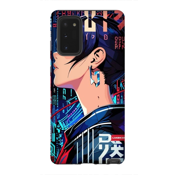 Galaxy Note 20 StrongFit Pop Art Cyberpunk Girl by LM2Kone