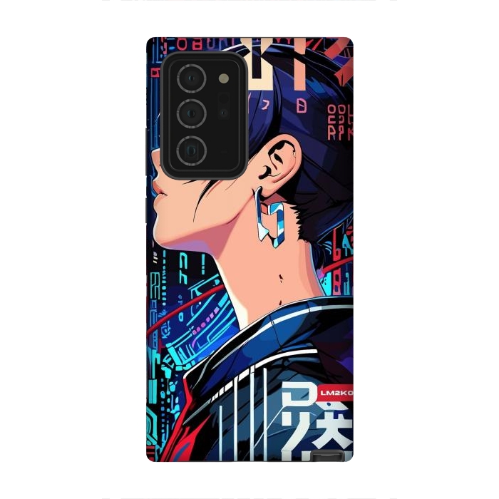 Galaxy Note 20 Ultra StrongFit Pop Art Cyberpunk Girl by LM2Kone