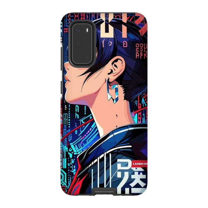 Galaxy S20 StrongFit Pop Art Cyberpunk Girl by LM2Kone