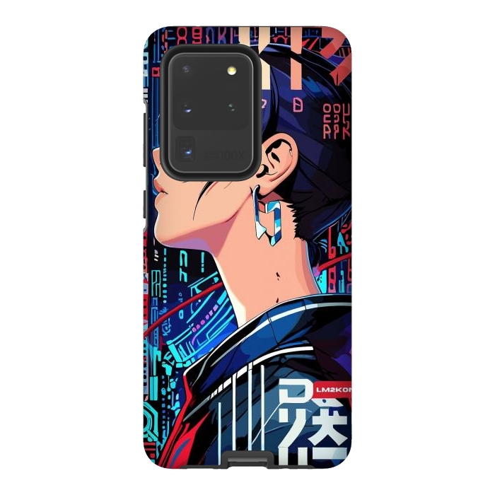 Galaxy S20 Ultra StrongFit Pop Art Cyberpunk Girl by LM2Kone