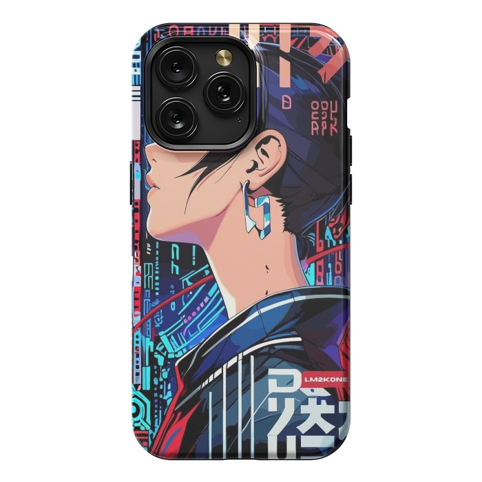 iPhone 15 Pro Max StrongFit Pop Art Cyberpunk Girl by LM2Kone