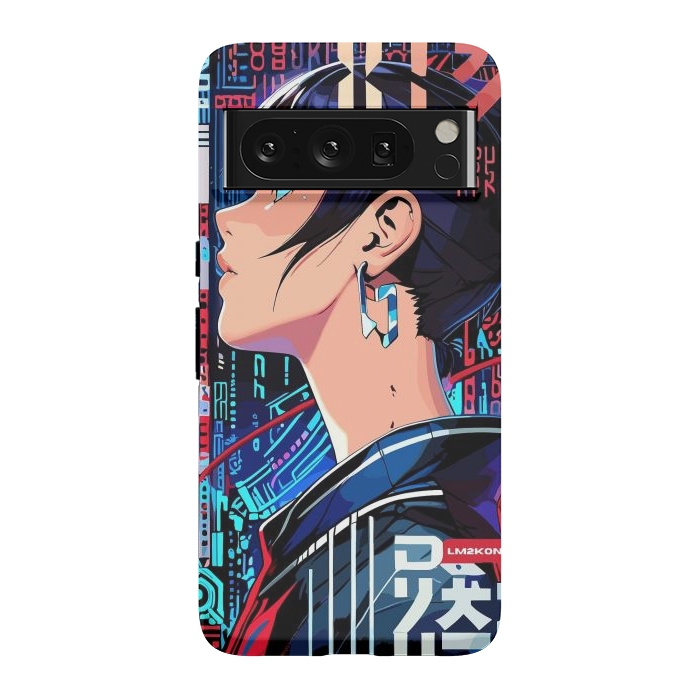 Pixel 8 Pro StrongFit Pop Art Cyberpunk Girl by LM2Kone