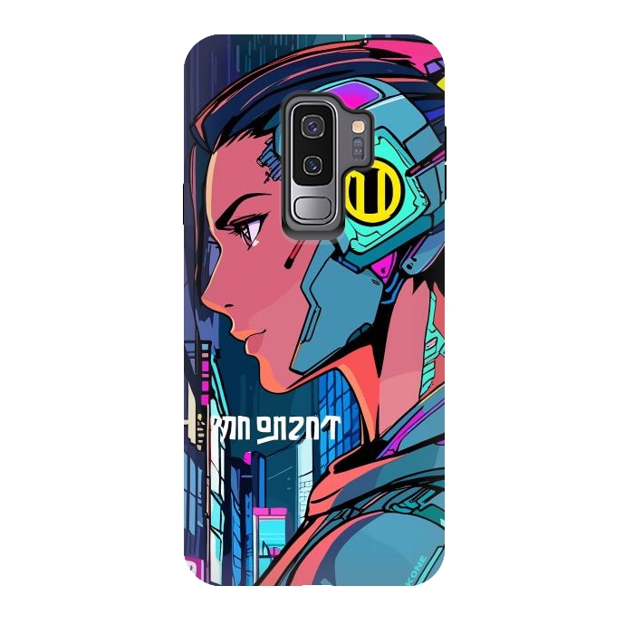 Galaxy S9 plus StrongFit Pop Cyberpunk Neon by LM2Kone