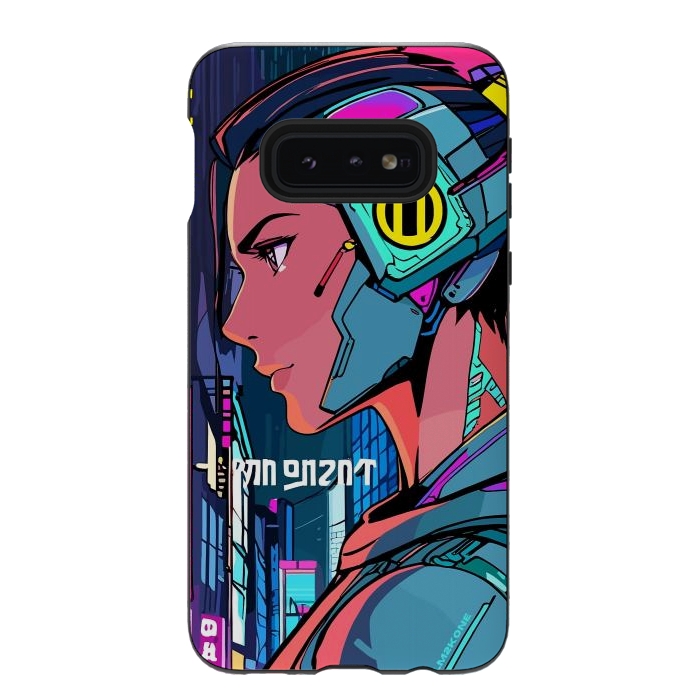 Galaxy S10e StrongFit Pop Cyberpunk Neon by LM2Kone