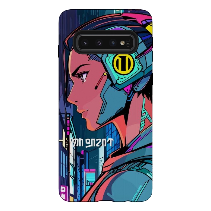 Galaxy S10 StrongFit Pop Cyberpunk Neon by LM2Kone