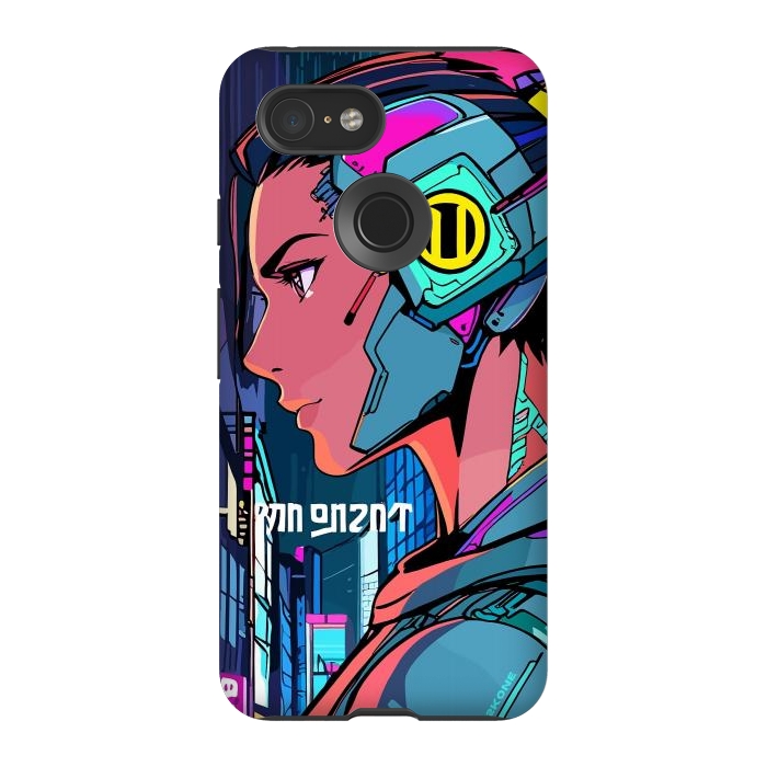 Pixel 3 StrongFit Pop Cyberpunk Neon by LM2Kone