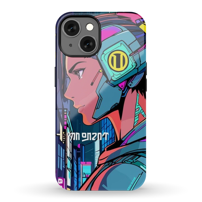 iPhone 13 StrongFit Pop Cyberpunk Neon by LM2Kone