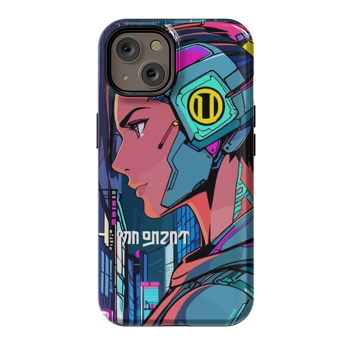 iPhone 14 StrongFit Pop Cyberpunk Neon by LM2Kone