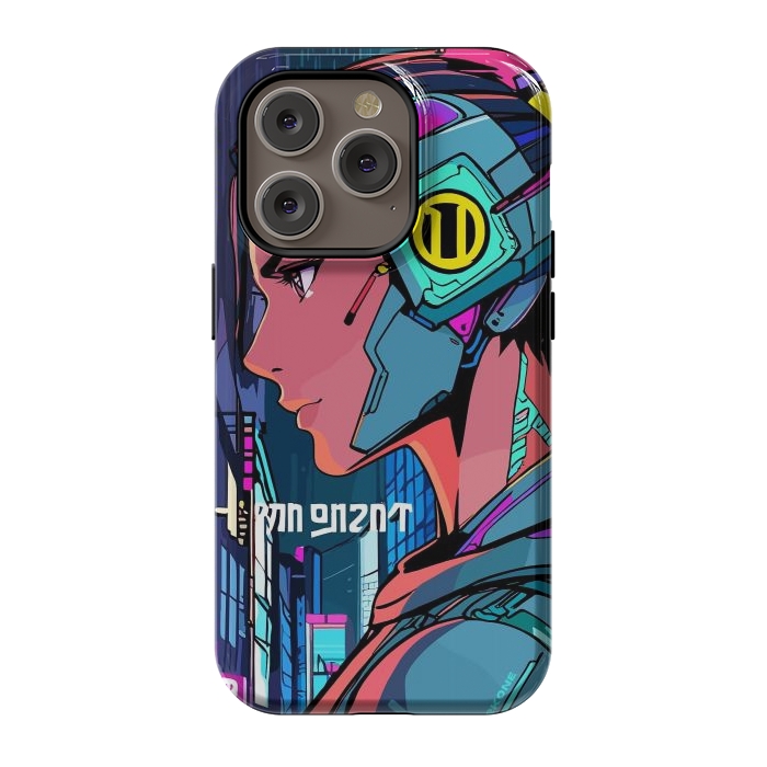 iPhone 14 Pro StrongFit Pop Cyberpunk Neon by LM2Kone