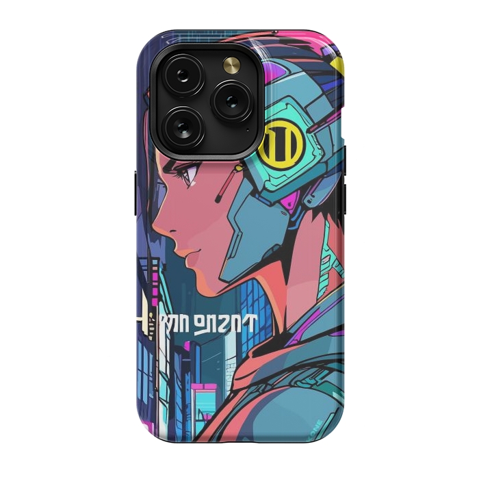 iPhone 15 Pro StrongFit Pop Cyberpunk Neon by LM2Kone