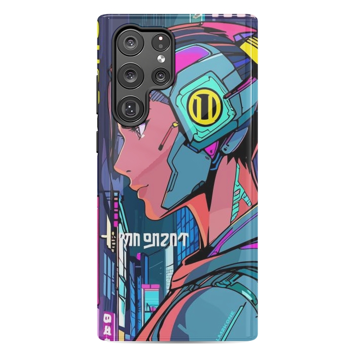 Galaxy S22 Ultra StrongFit Pop Cyberpunk Neon by LM2Kone