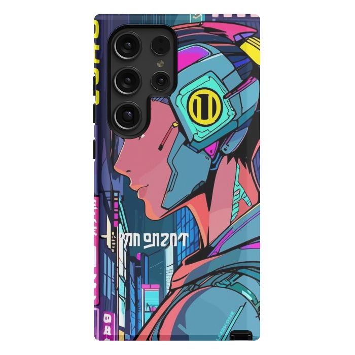 Galaxy S24 Ultra StrongFit Pop Cyberpunk Neon by LM2Kone