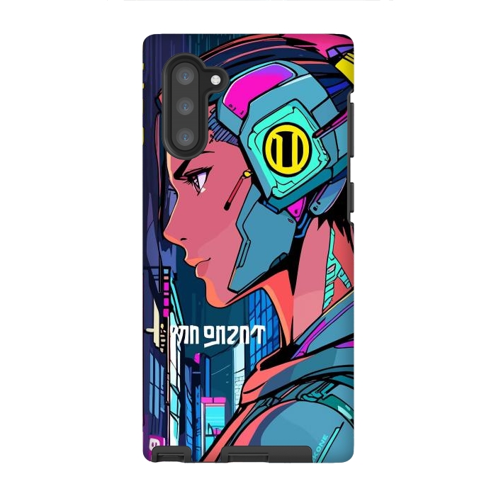 Galaxy Note 10 StrongFit Pop Cyberpunk Neon by LM2Kone