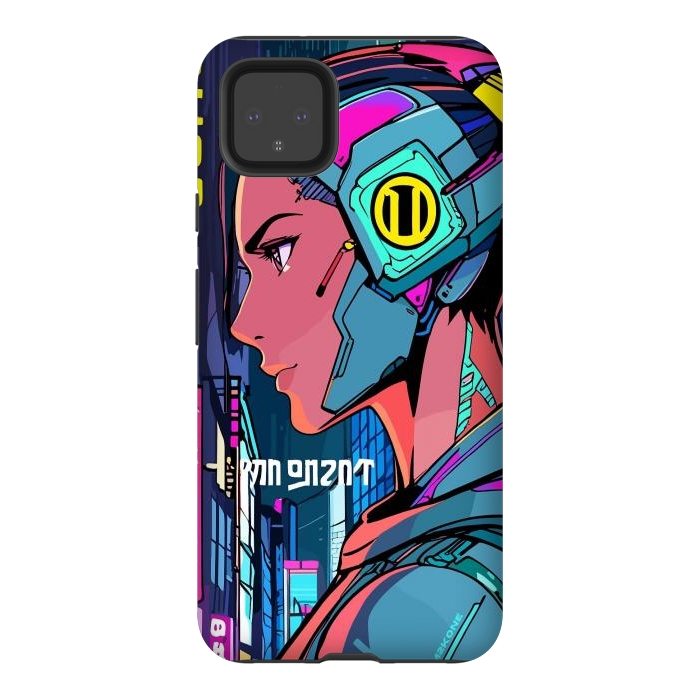 Pixel 4XL StrongFit Pop Cyberpunk Neon by LM2Kone