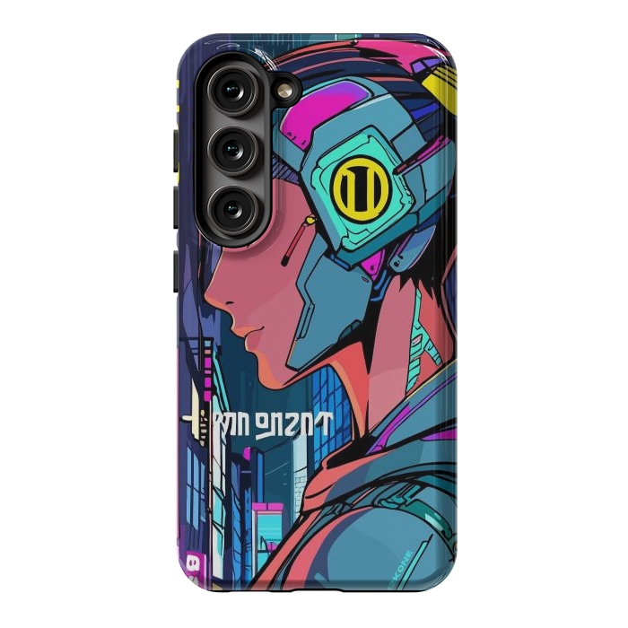 Galaxy S23 StrongFit Pop Cyberpunk Neon by LM2Kone