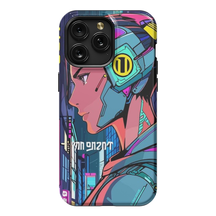 iPhone 15 Pro Max StrongFit Pop Cyberpunk Neon by LM2Kone