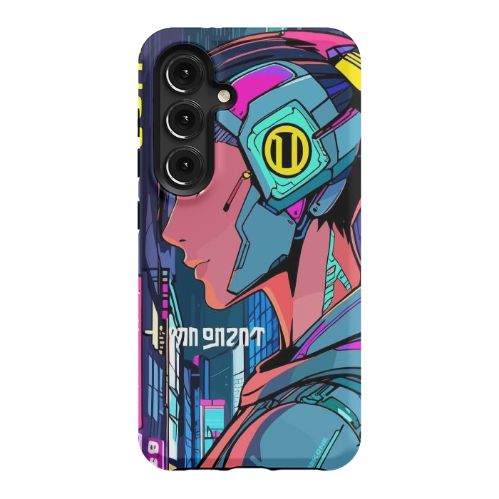 Galaxy S24 StrongFit Pop Cyberpunk Neon by LM2Kone