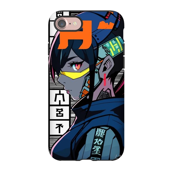 iPhone 7 StrongFit Cyberpunk Warrior Gaming by LM2Kone