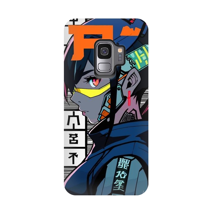 Galaxy S9 StrongFit Cyberpunk Warrior Gaming by LM2Kone