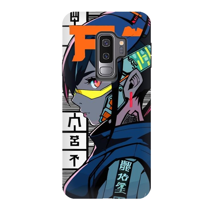 Galaxy S9 plus StrongFit Cyberpunk Warrior Gaming by LM2Kone