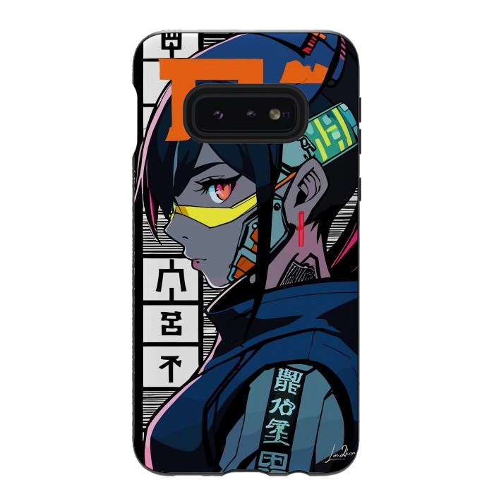 Galaxy S10e StrongFit Cyberpunk Warrior Gaming by LM2Kone