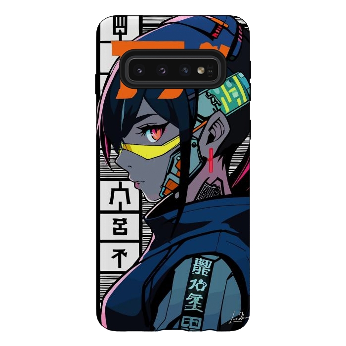 Galaxy S10 StrongFit Cyberpunk Warrior Gaming by LM2Kone