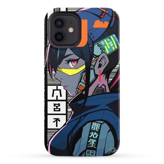 iPhone 12 StrongFit Cyberpunk Warrior Gaming by LM2Kone