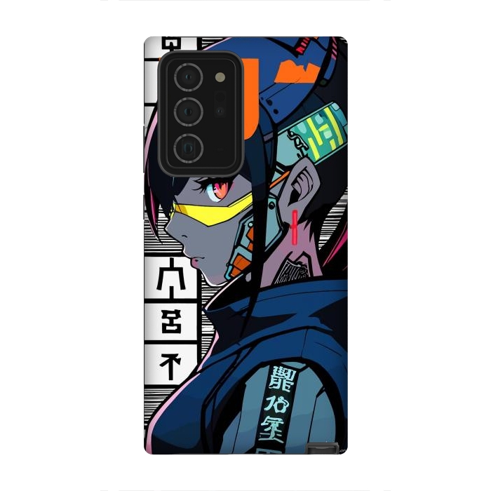 Galaxy Note 20 Ultra StrongFit Cyberpunk Warrior Gaming by LM2Kone