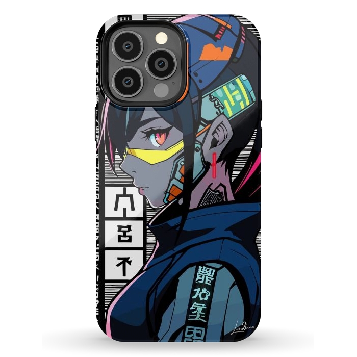 iPhone 13 Pro Max StrongFit Cyberpunk Warrior Gaming by LM2Kone