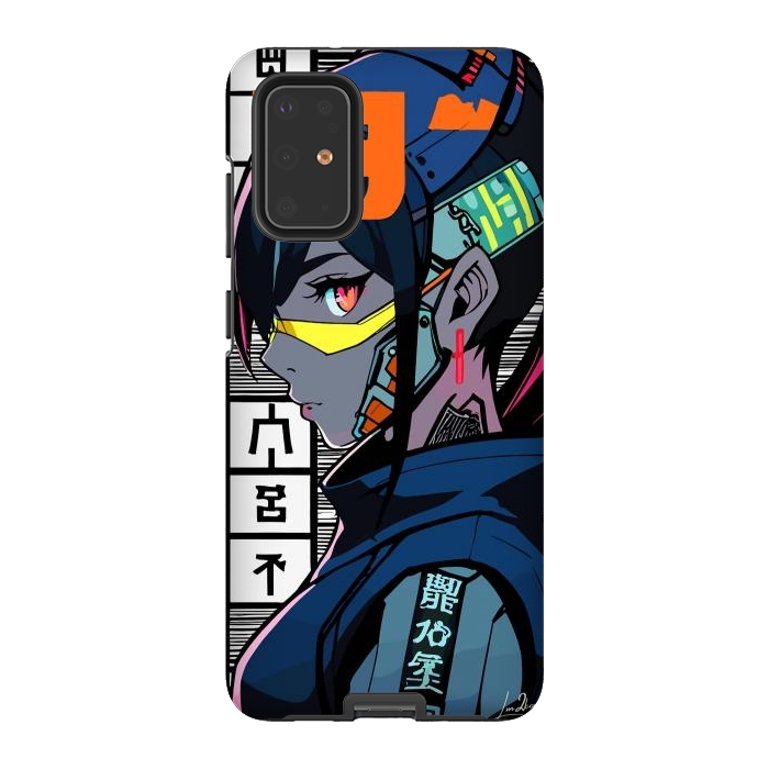 Galaxy S20 Plus StrongFit Cyberpunk Warrior Gaming by LM2Kone