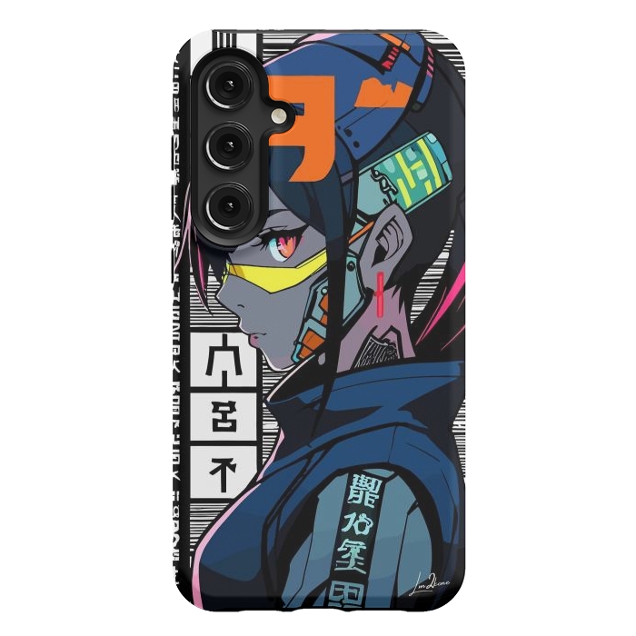 Galaxy S24 Plus StrongFit Cyberpunk Warrior Gaming by LM2Kone