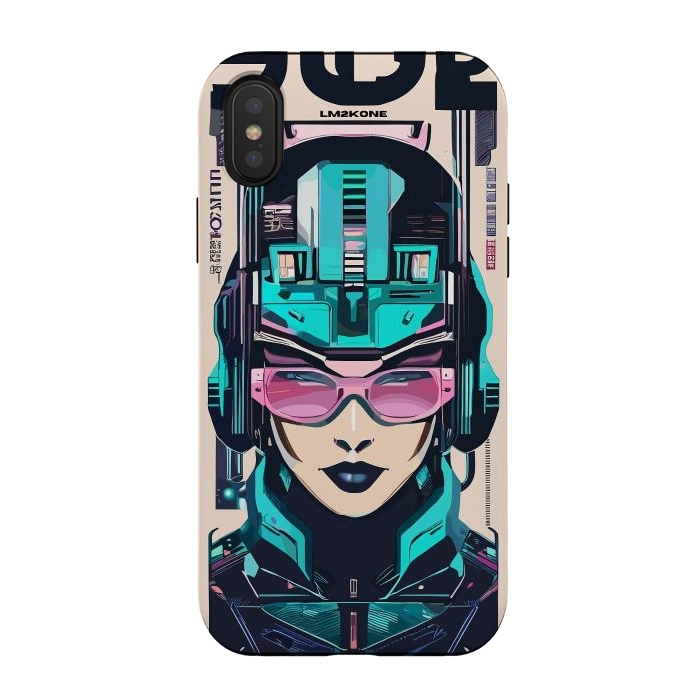 iPhone Xs / X StrongFit Modern Symbolic Cyborg by LM2Kone