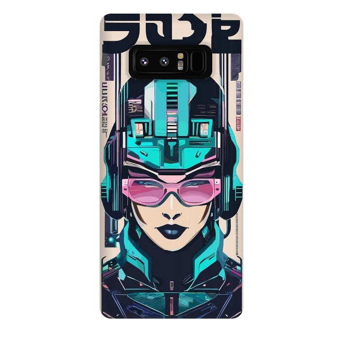 Galaxy Note 8 StrongFit Modern Symbolic Cyborg by LM2Kone