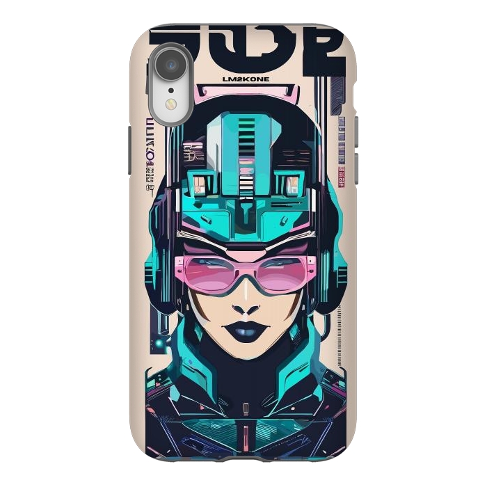 iPhone Xr StrongFit Modern Symbolic Cyborg by LM2Kone